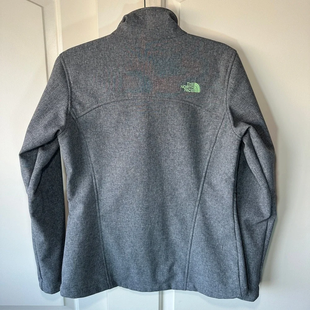 The North Face Gray Full Zip Apex Bionic Jacket Windproof Fleece Lined Womens M - Picture 4 of 4